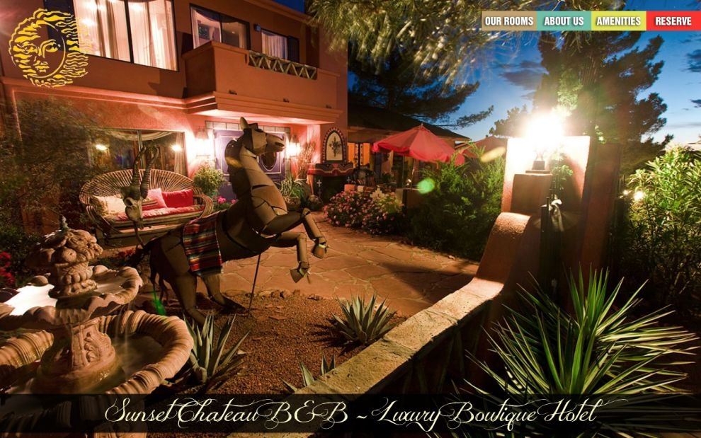 A Sunset Chateau website screen shot